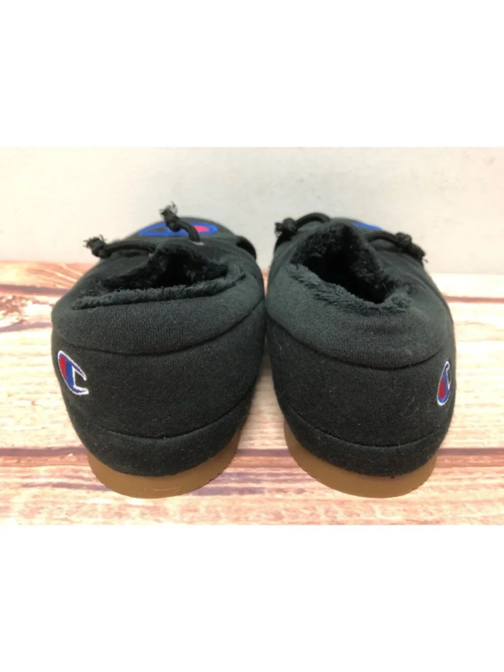 Champion Unisex Boys Girls 6 Y University Lounge Comfort Black Slippers Shoes